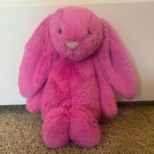Jellycat-hot pink bashful bunny